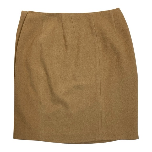 Vintage David N Camel Hair Wrap Skirt - Picture 3 of 12